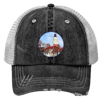 Discover Lighthouse at Sandy Hook NJ Trucker Hats
