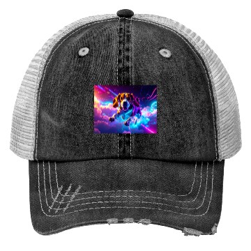 Discover Cyberpunk Beagle Trucker Hats