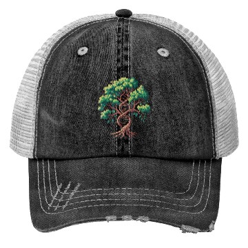 Discover Tree of Life with DNA Spiral Trucker Hats