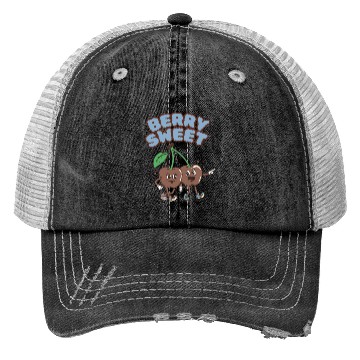 Discover Whimsical Cherry Characters Design Trucker Hats
