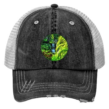 Discover Bahamas - Tropical Waterfall Trucker Hats