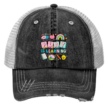 Discover back to school-Colorful Learning Play Illustration Trucker Hats