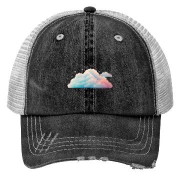 Discover Pastel Cloudscape Abstract Design Trucker Hats