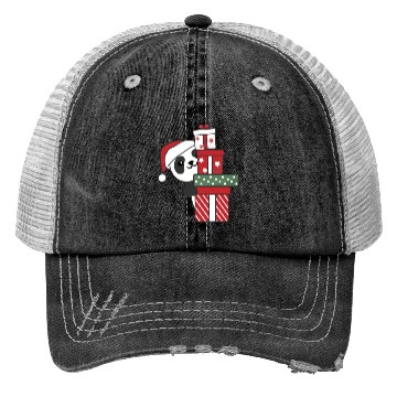 Discover Panda Christmas Gift Winter Animals Pandas Trucker Hats