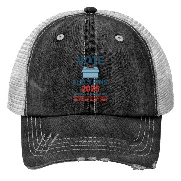 Discover Vote 2025 Election Campaign Design Trucker Hats