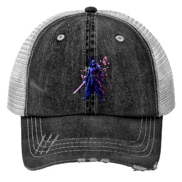 Discover Neon Samurai Warrior Trucker Hats