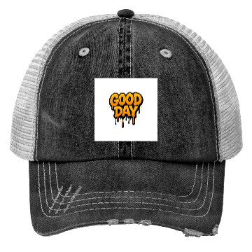 Discover Graffiti Style Good Day Text Design Trucker Hats