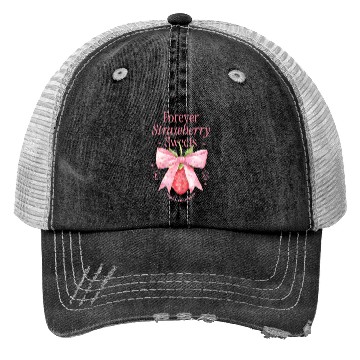 Discover Forever Strawberry Sweets Vintage Design Trucker Hats