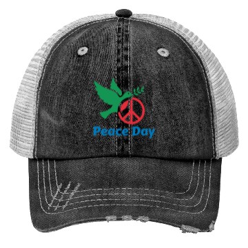 Discover Peace Day Dove with Olive Branch Trucker Hats