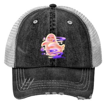 Discover Playful Glowing Ghost  Trucker Hats