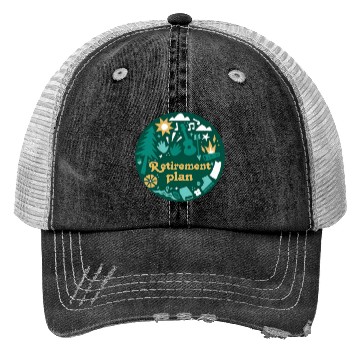 Discover Retirement Plan Nature Escape Design Trucker Hats