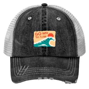 Discover Sunset Wave Inspirational Design Trucker Hats