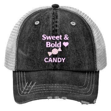 Discover Sweet & Bold  Candy Galaxy Neon Trucker Hats Design
