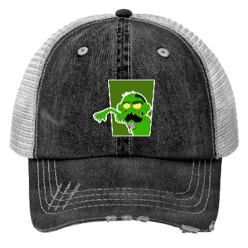 Discover Grotesque Zombie Cartoon Design Trucker Hats