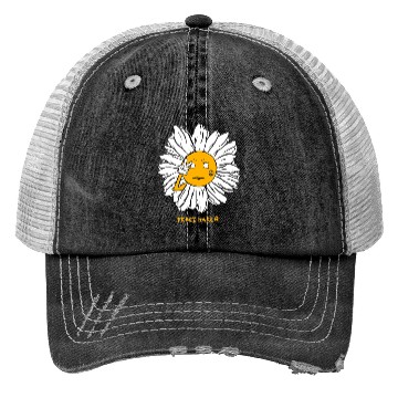 Discover Peaceful Daisy Sunflowers Design Trucker Hats