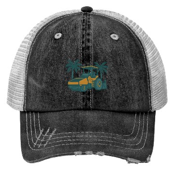 Discover Tropical Golf Course Turf Landscape Trucker Hats