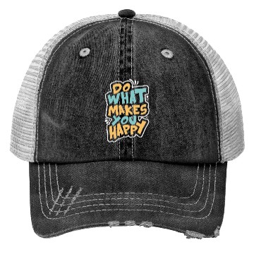 Discover Inspirational Positive Vibes Typography Trucker Hats