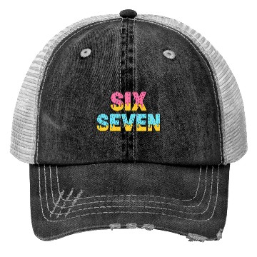Discover 67 Six Seven Meme Funny Ice Cream Drip Waffle Cone Trucker Hats
