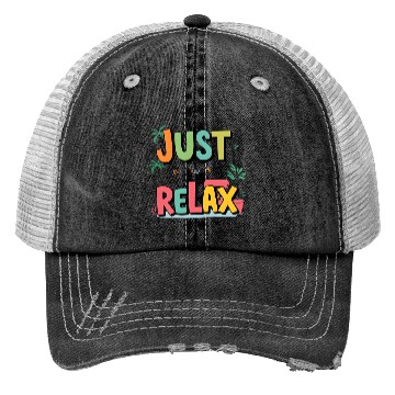 Discover Colorful Relaxed Typography Design Trucker Hats