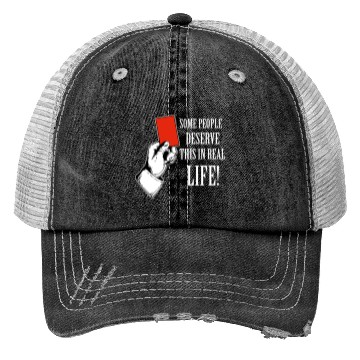 Discover Red card funny designs Trucker Hats