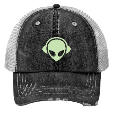 Discover Alien headphones Glow in the dark Trucker Hats
