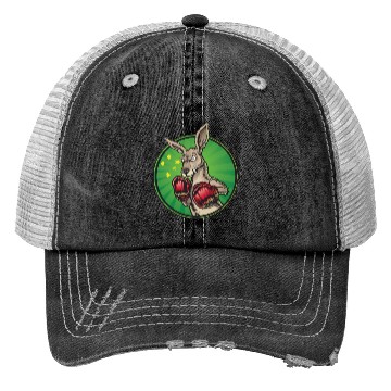 Discover Boxing Kangaroo Trucker Hats