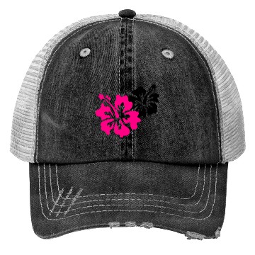 Discover hibiscus flower Trucker Hats