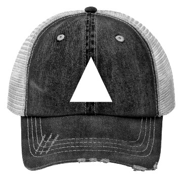 Discover White Triangle Trucker Hats