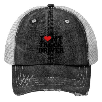 Discover I love my Truck Driver Trucker Hats