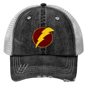Discover Retro Super Hero Lightning Bolt Trucker Hats