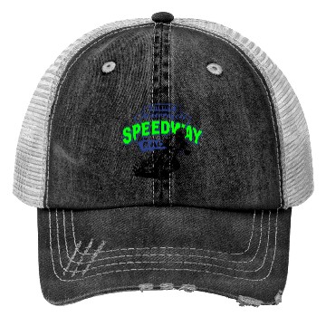 Discover Speedway Racing Trucker Hats