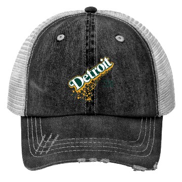 Discover Detroit Michigan Original Pop Trucker Hats