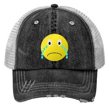 Discover Cry Smiley Trucker Hats
