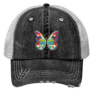 Discover Butterfly patch Trucker Hats