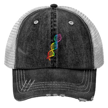 Discover LGBT Rainbow DNA, gay pride Trucker Hats