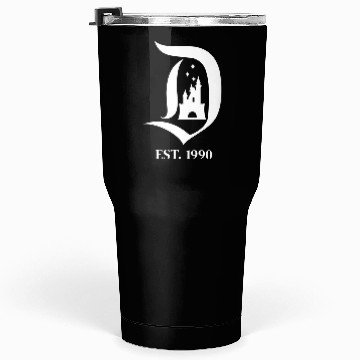 Discover Disneyland D Logo Magic Castle Tumblers 30 Oz