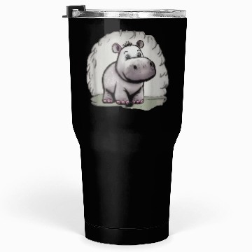 Discover Cute hippo Tumblers 30 Oz