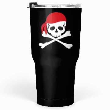Discover White Skull & Crossbones Tumblers 30 Oz