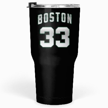 Discover Boston 33 white number Tumblers 30 Oz