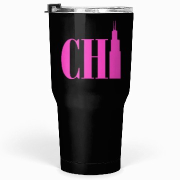 Discover Chicago - Neon Pink Tumblers 30 Oz