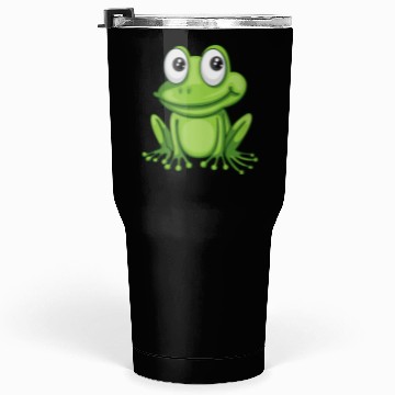 Discover Smiling Cartoon Frog Tumblers 30 Oz