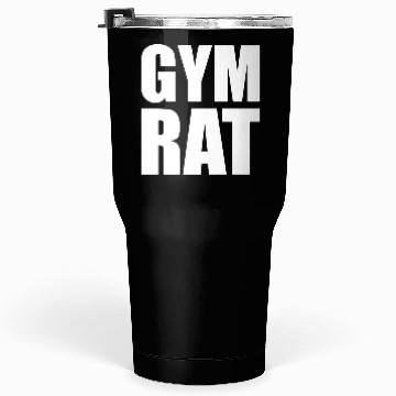 Discover Gym Rat - White Tumblers 30 Oz