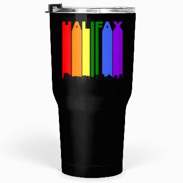Discover Halifax Nova Scotia Skyline Rainbow Gay Pride Tumblers 30 Oz