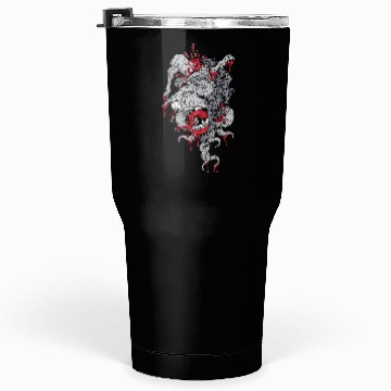 Discover zombie ape with axe on head Tumblers 30 Oz