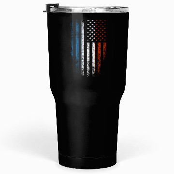 Discover France US Flag Grunge Tumblers 30 Oz