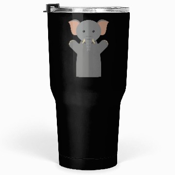 Discover Hand puppet elephant Tumblers 30 Oz