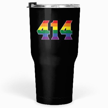 Discover Gay Pride 414 Milwaukee Area Code Tumblers 30 Oz