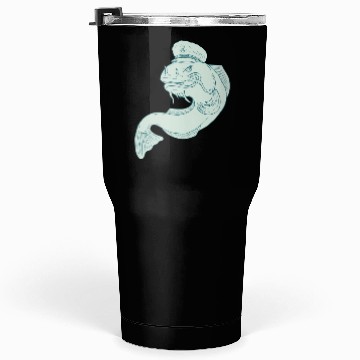 Discover Captain Catfish Drawing Tumblers 30 Oz