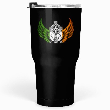 Discover Irish Flag Design Celtic Cross Irish gift Tumblers 30 Oz