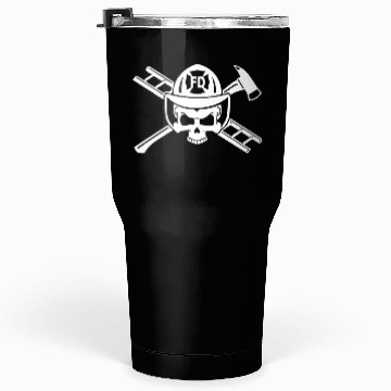Discover Firefighter Crossbones Tumblers 30 Oz
